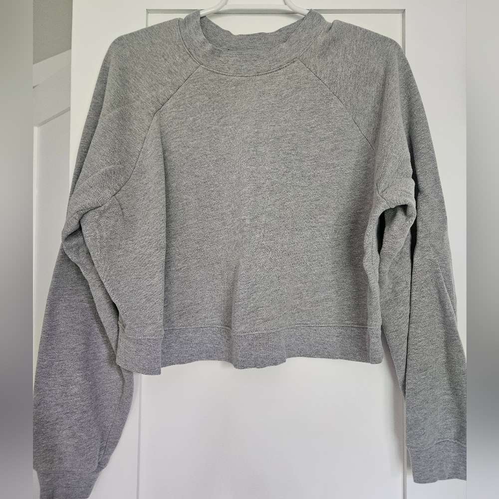 Bella Canvas Charcoal Heather Cropped Sweatshirt